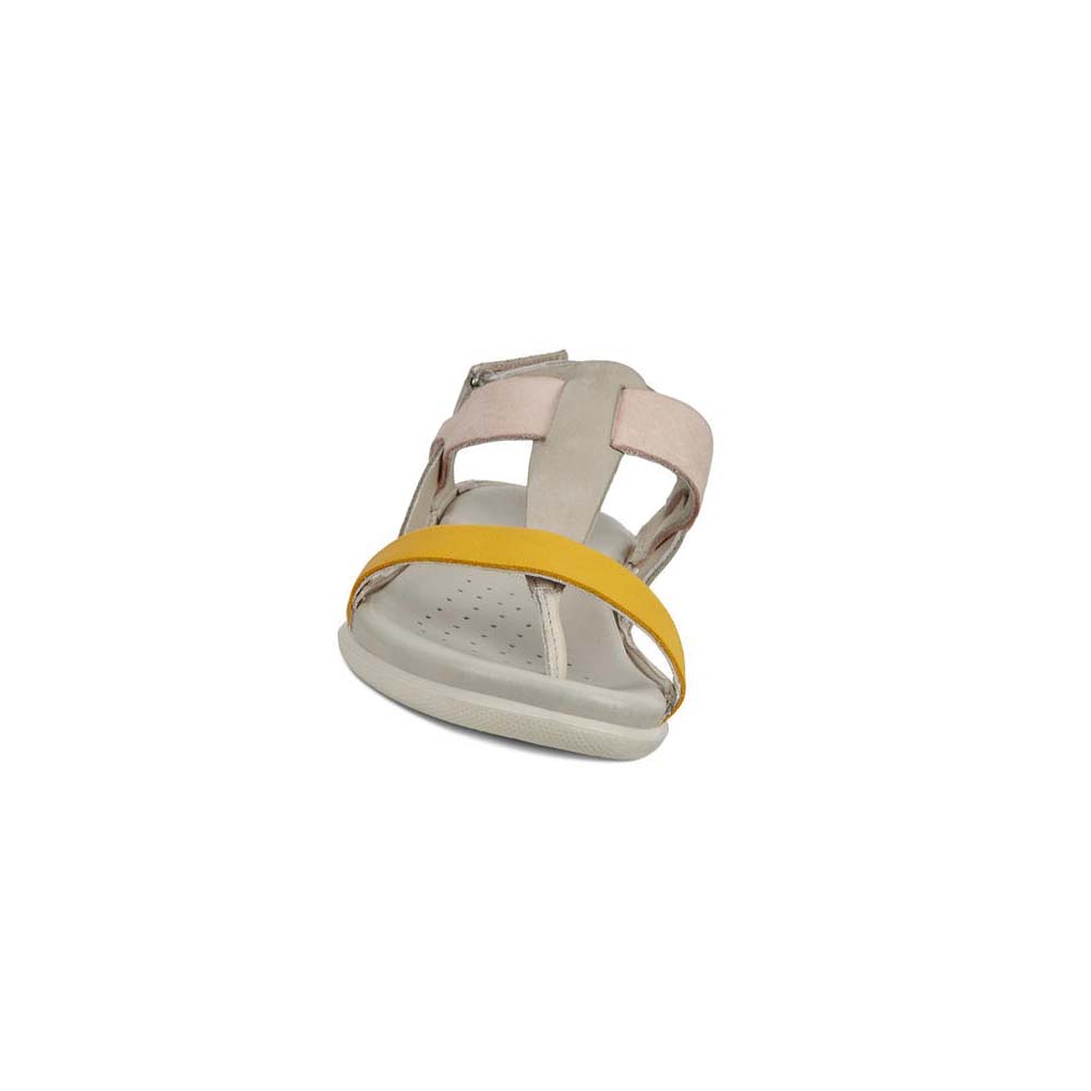 Women's Ecco Flash Sandals Grey / Orange | Canada 176LIS